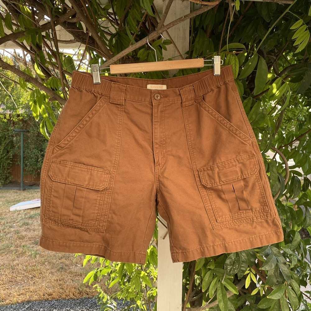 Streetwear × Vintage Vintage Cargo Tech Shorts Ea… - image 1