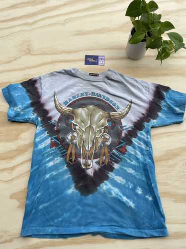 Harley Davidson × Vintage 90s Tie Dye Harley-David