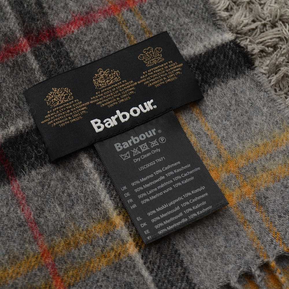 Barbour Barbour Wool merino cashmere scarf gray u… - image 3