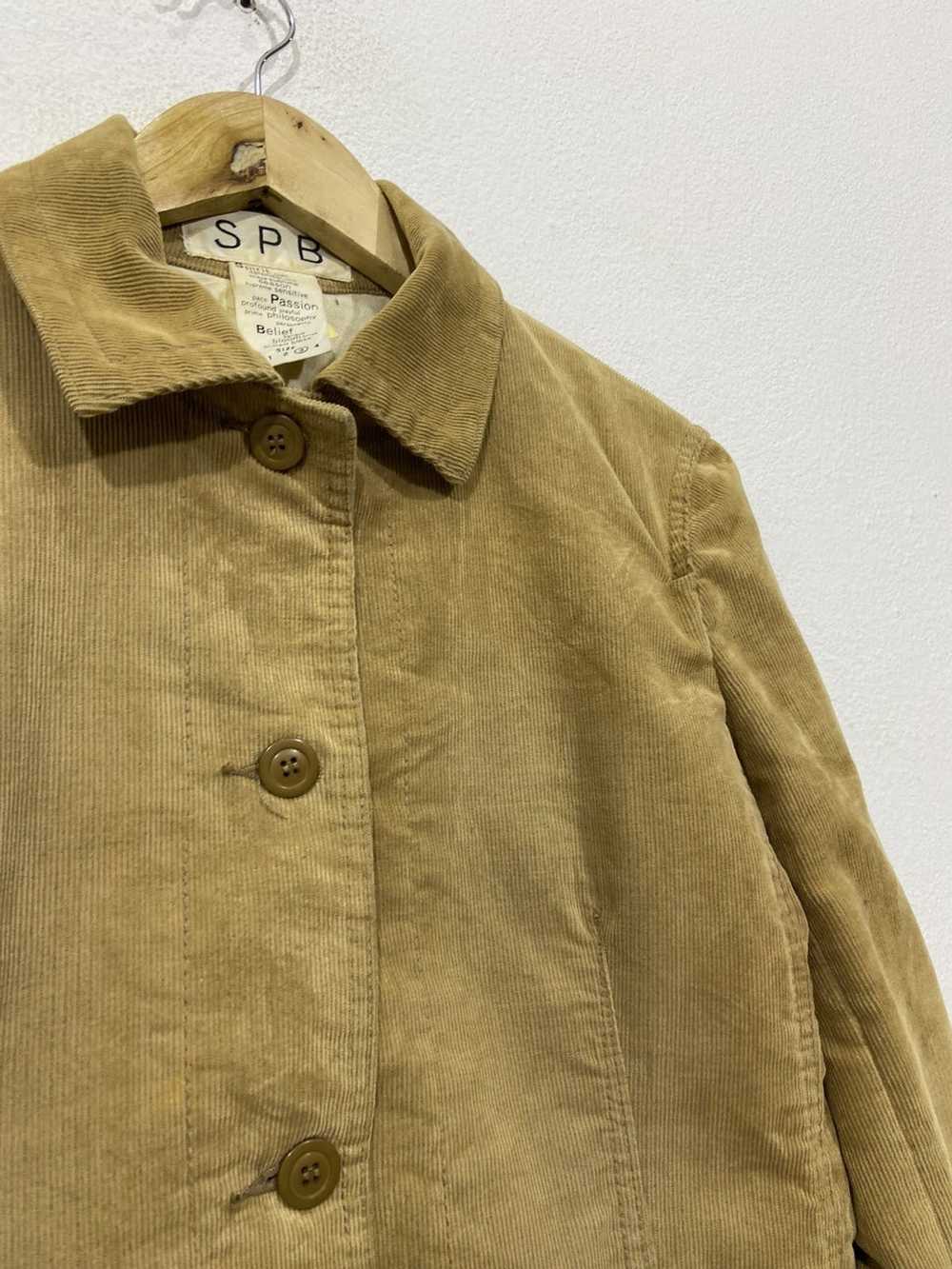 Japanese Brand SPB Heavy Coat Brown Corduroy Jack… - image 4