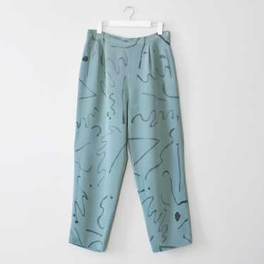 hand-painted vintage silk pants | fortuna - image 1