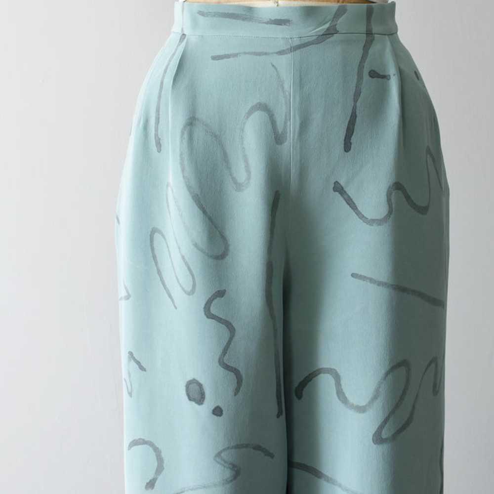hand-painted vintage silk pants | fortuna - image 7