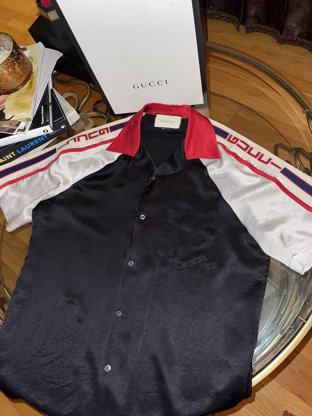 Gucci Gucci Ace-Tate Bowling Shirt (silk) - image 1