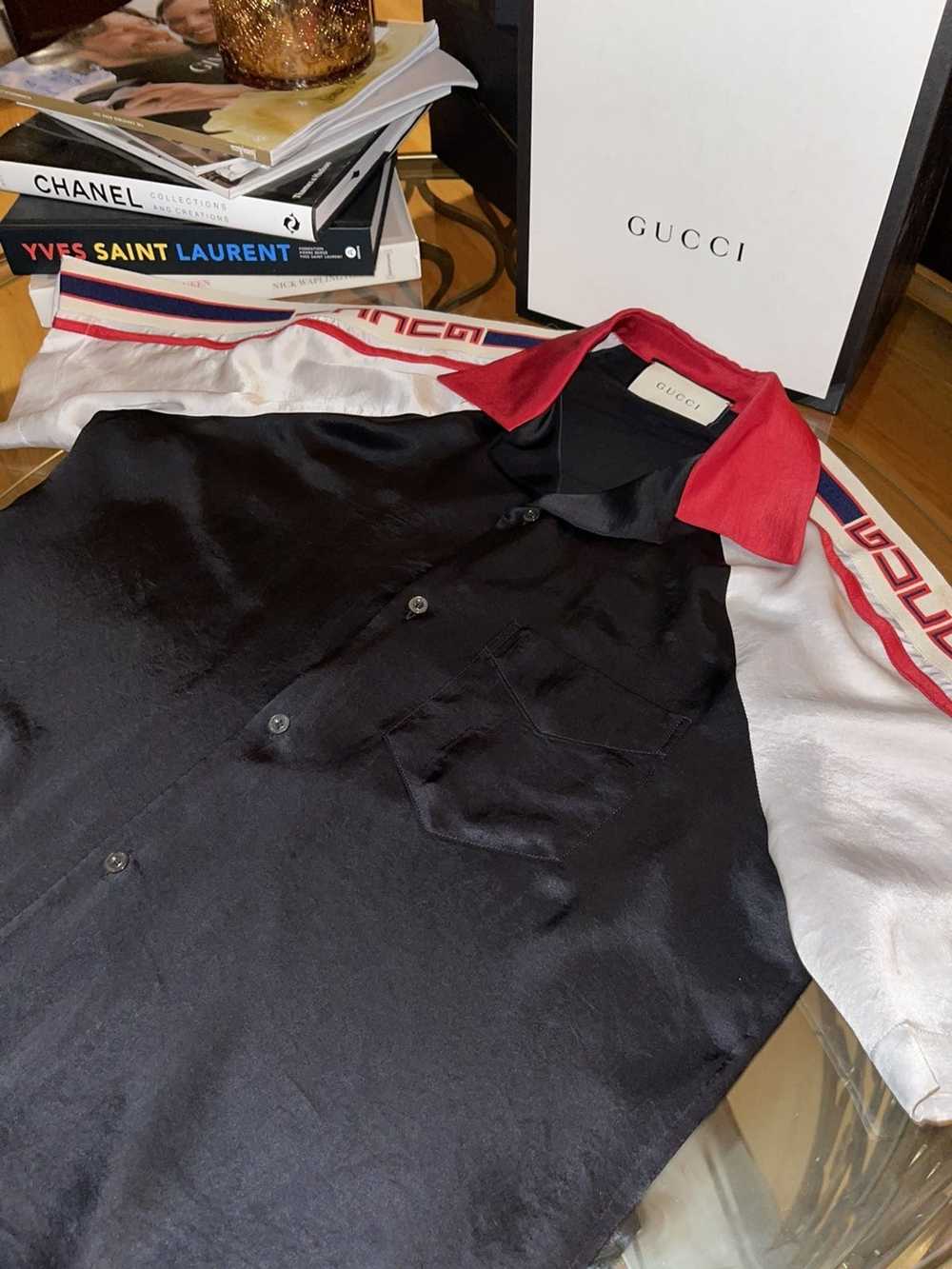 Gucci Gucci Ace-Tate Bowling Shirt (silk) - image 2