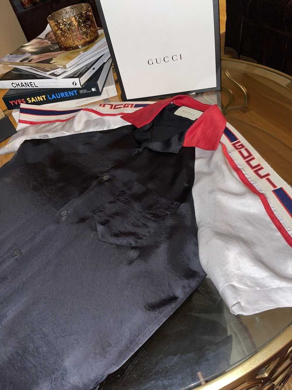 Gucci Gucci Ace-Tate Bowling Shirt (silk) - image 3