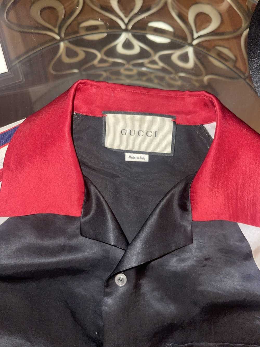 Gucci Gucci Ace-Tate Bowling Shirt (silk) - image 4