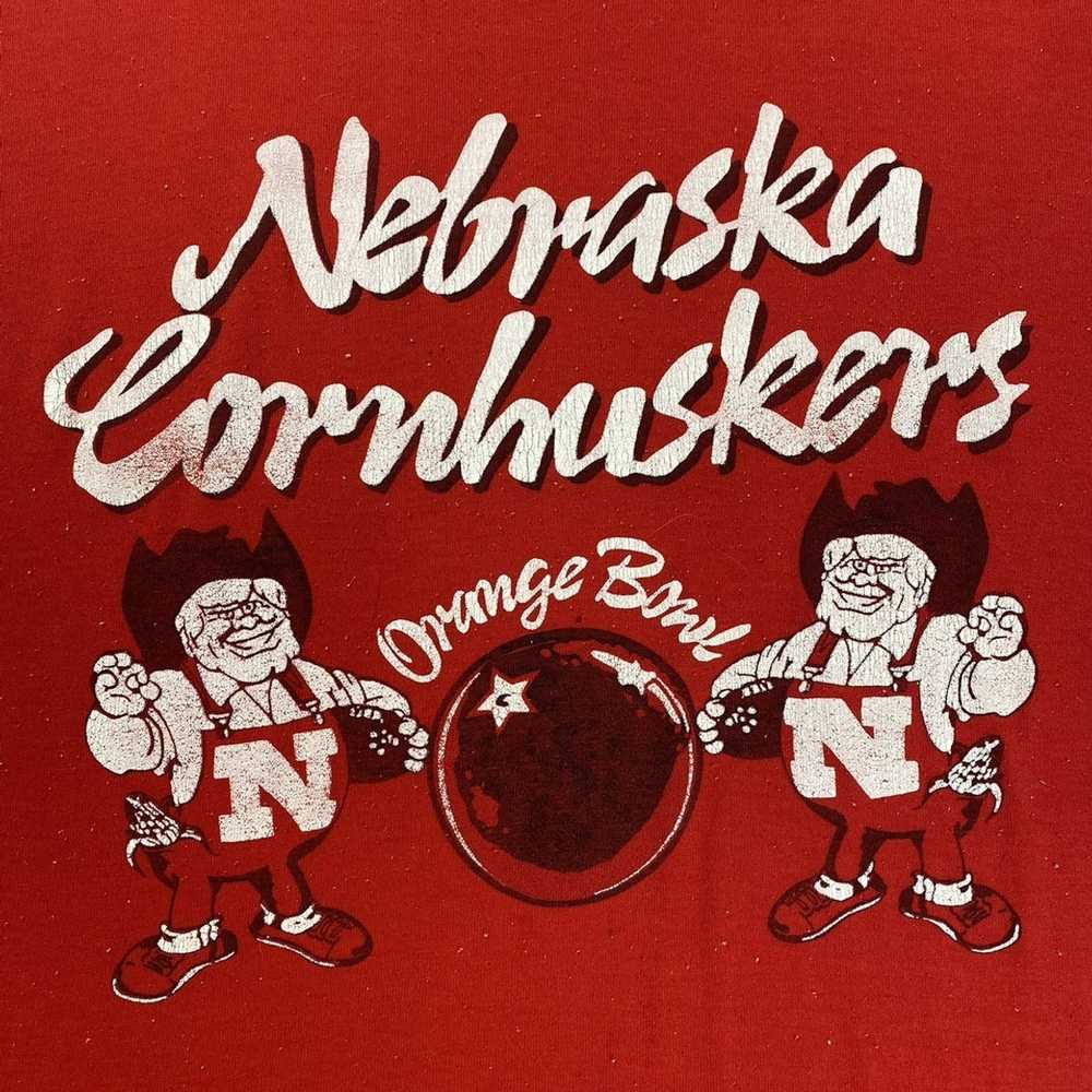 Sportswear × Vintage Vintage 70s Nebraska Huskers… - image 3