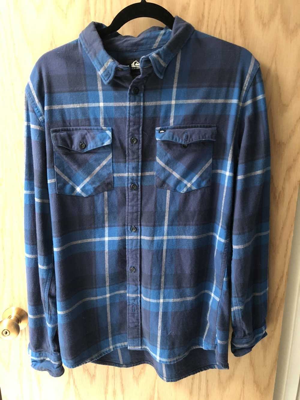 Quicksilver QuickSilver Button-Up Plaid Shirt - image 1