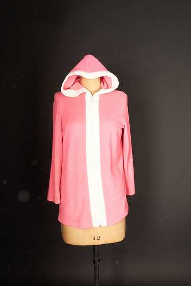 Catalina Vintage Hot Pink 60s Terry Cloth Jacket