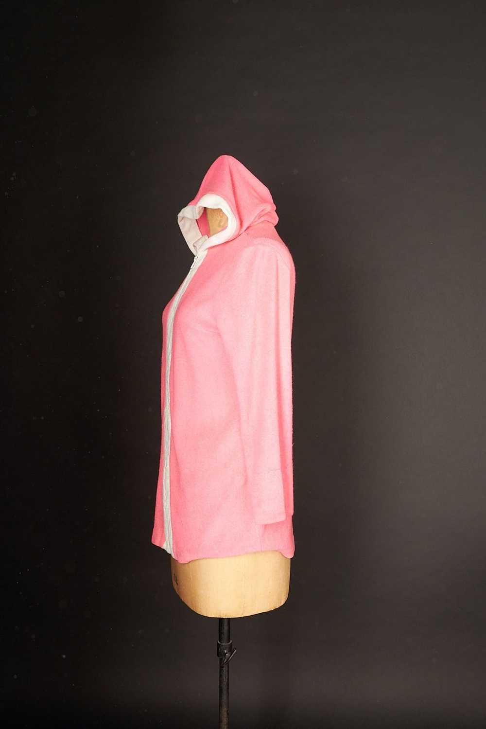 Catalina Vintage Hot Pink 60s Terry Cloth Jacket - image 3