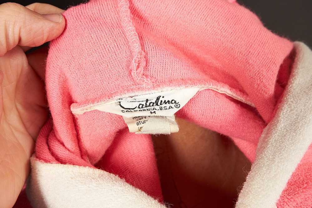 Catalina Vintage Hot Pink 60s Terry Cloth Jacket - image 6