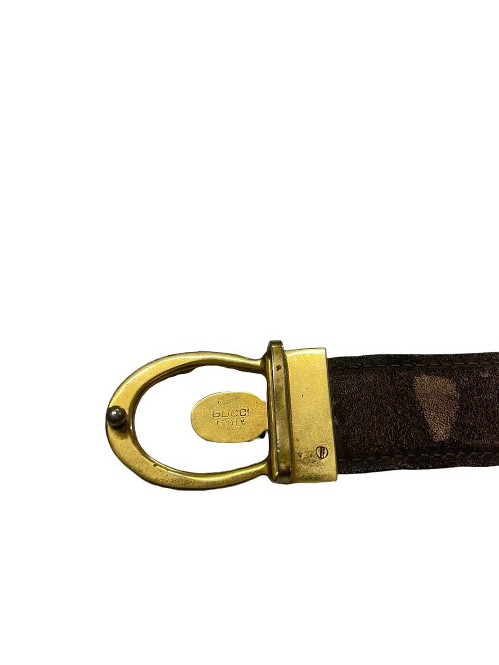 Gucci × Vintage Vintage Gucci Belt Leather - image 4