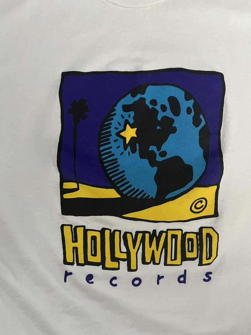 Hanes × Vintage Vintage 90s Hollywood Records Tsh… - image 2