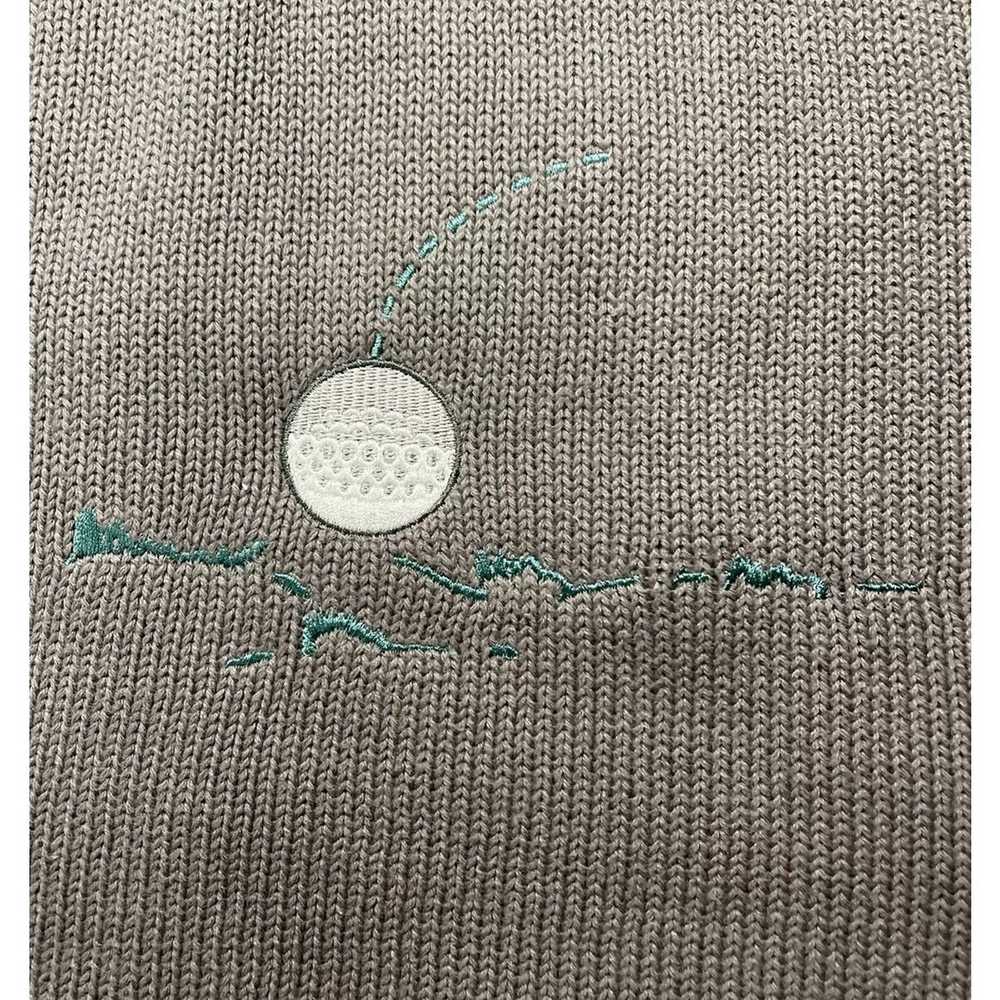 Izod Vtg Izod Club Sweater Embroidered Golf Graph… - image 8
