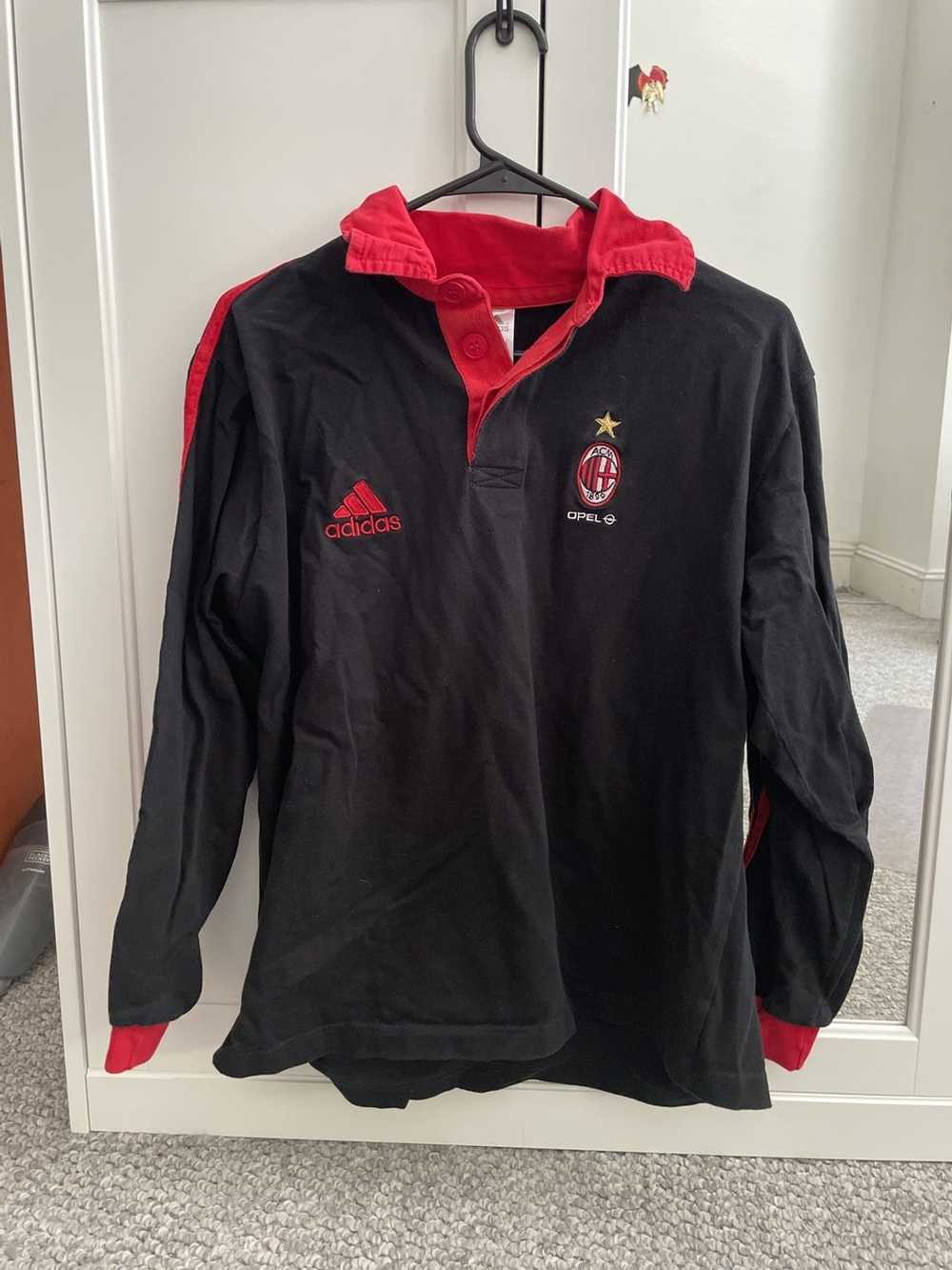 Adidas × Soccer Jersey AC Milan Retro Longsleeve … - image 1