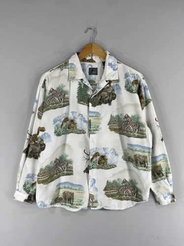 Aloha Wear × Hawaiian Shirt LIZ WEAR Pop Art Safar