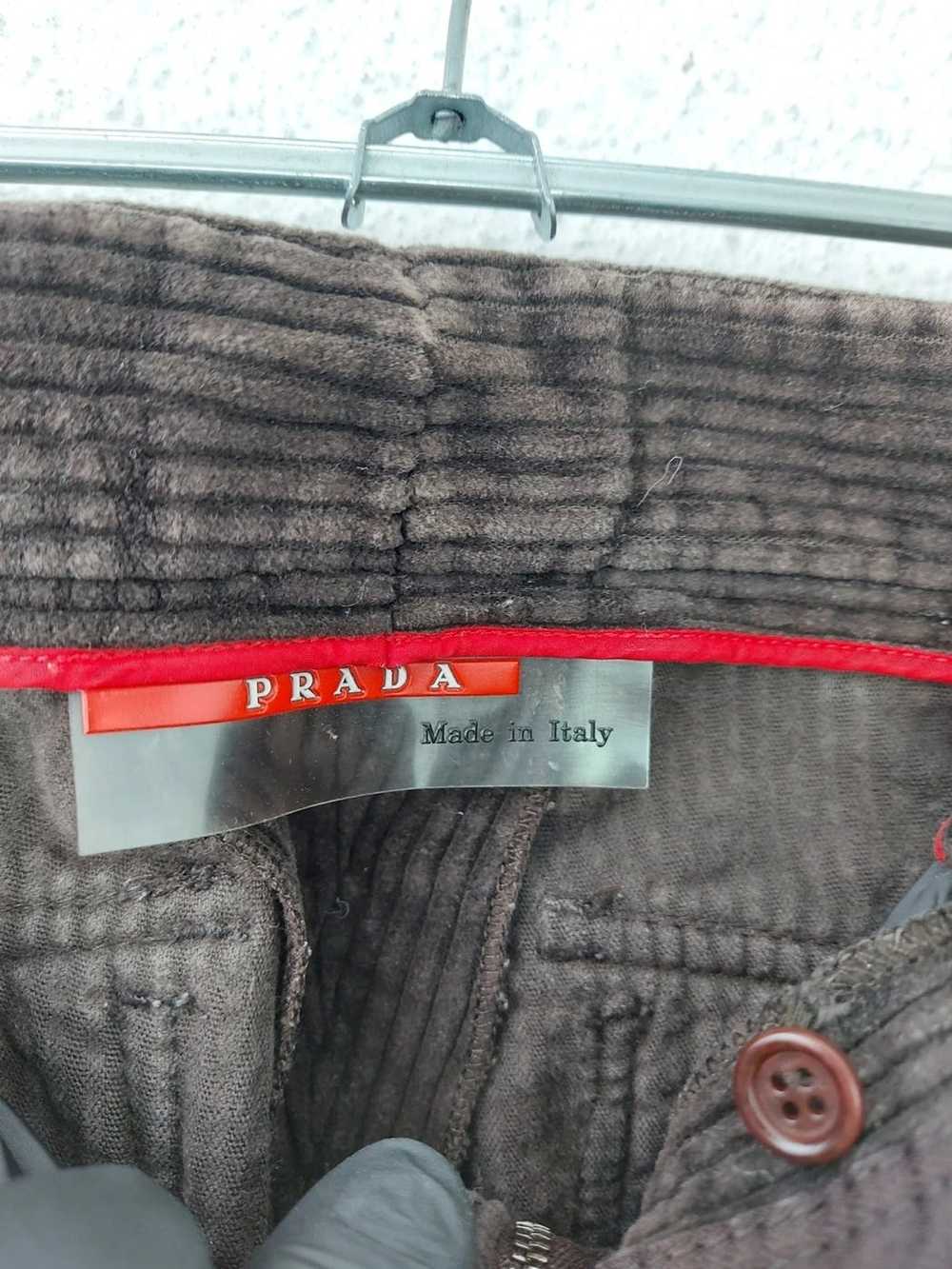 Prada VINTAGE PRADA CORDUROY PANTS 46 BAGGY - image 5