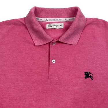 トップス Burberry 90s polo tee Vintage 1990's BURBERRY Men's Polo Shirt With Nova Check