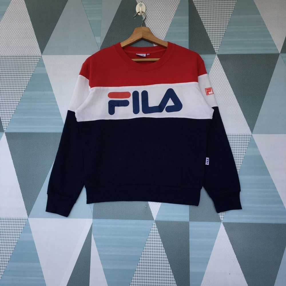 Fila × Japanese Brand × Vintage Fila Sweatshirt P… - image 1