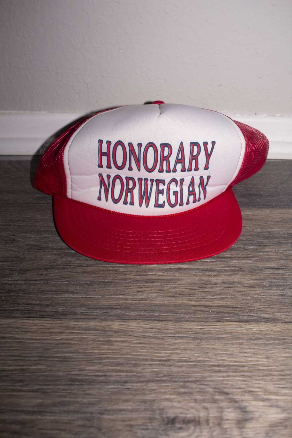 Vintage 90s Honorary Norwegian Trucker Hat - image 1