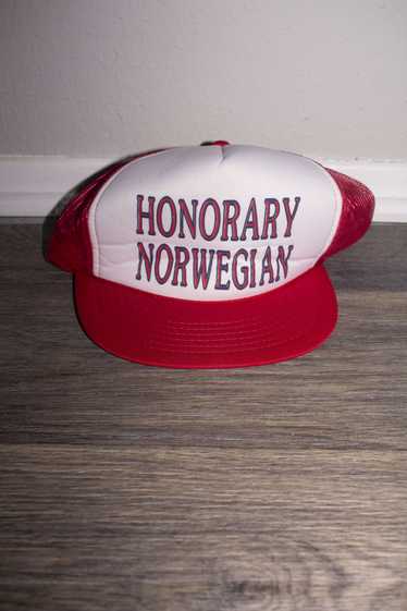 Vintage 90s Honorary Norwegian Trucker Hat - image 1