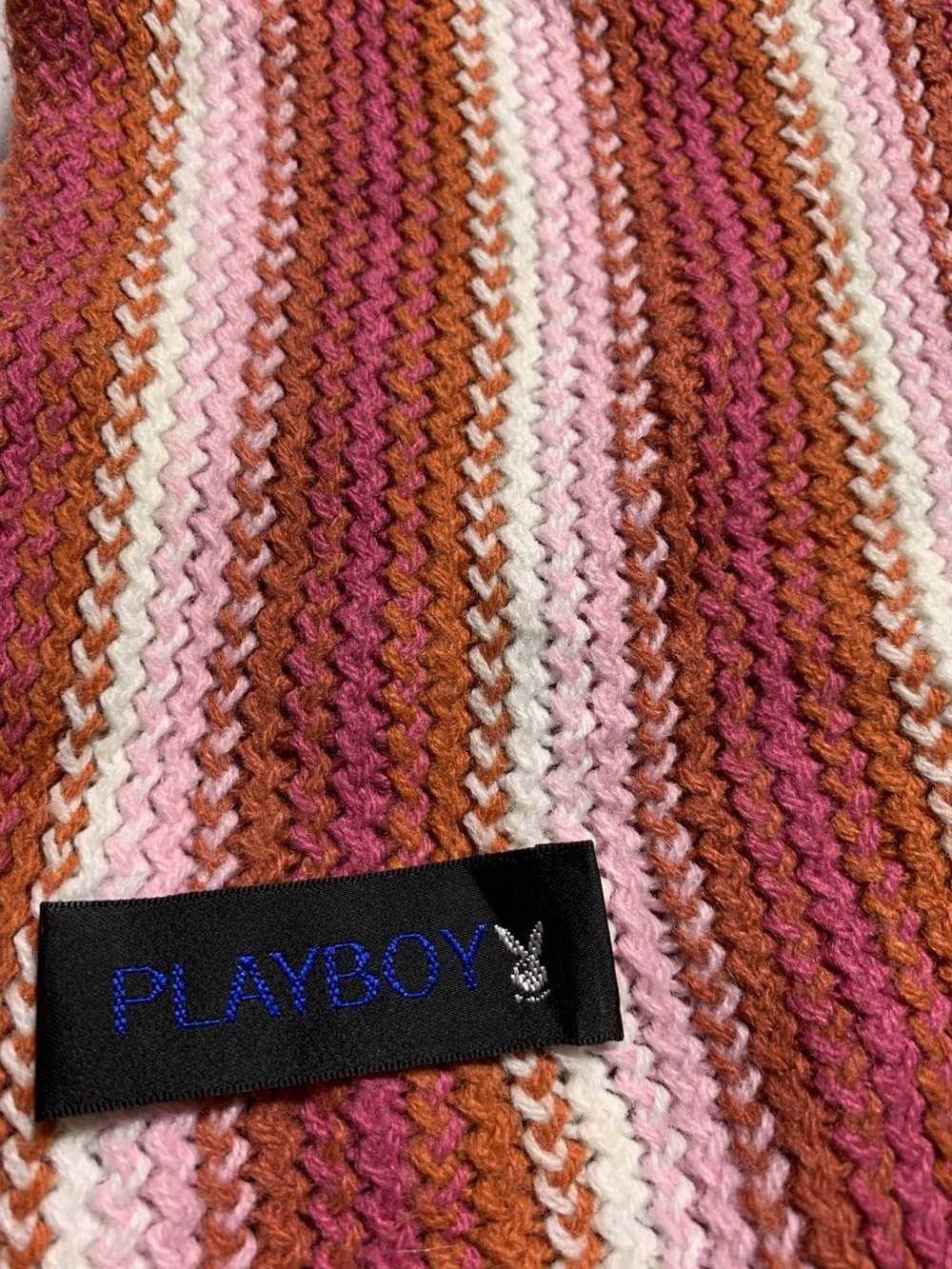 Playboy × Vintage Playboy Scarf / Muffler Knit - image 5