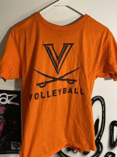 Gildan Orange Y2K UVA volleyball shirt