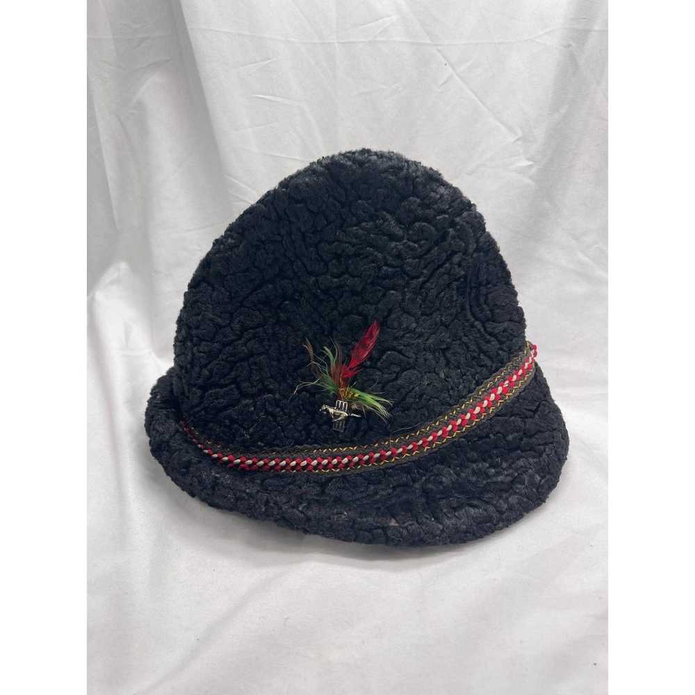 Other VTG Union Made faux fur pinch hat - image 2