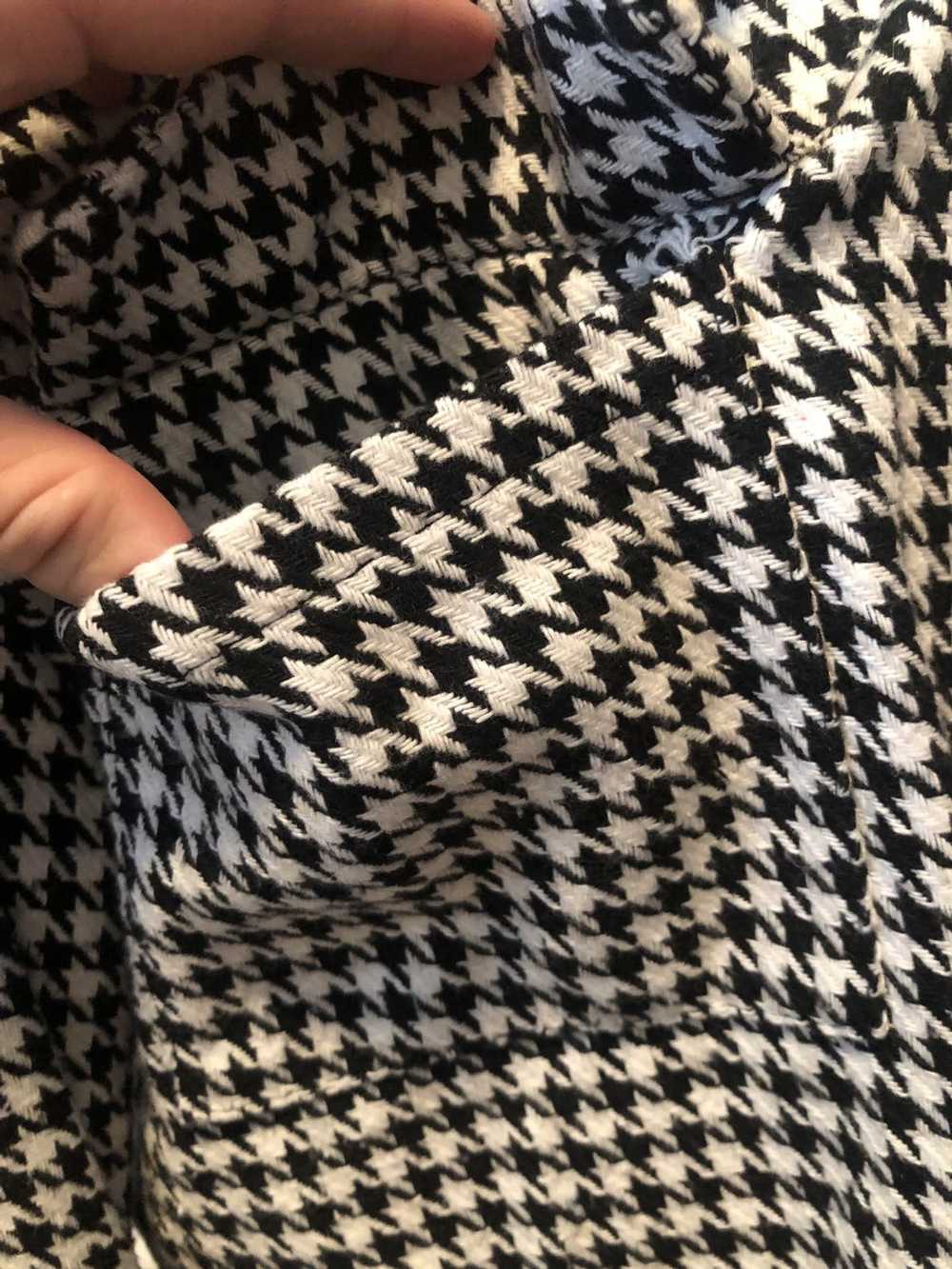 Vintage Houndstooth Collared Jacket - image 3