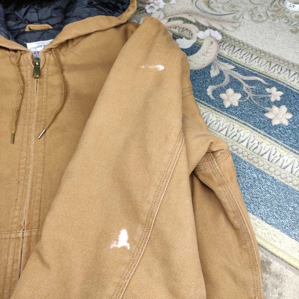 Vintage Vintage Smith's workwear hooded jacket in… - image 7
