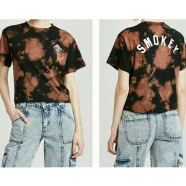 Other Smokey Bear Women's Crop Top T-shirt S Blac… - image 1
