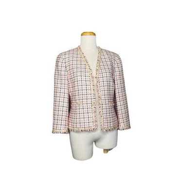 Vintage Carlisle 90s Tweed Blazer With Mother Of … - image 1