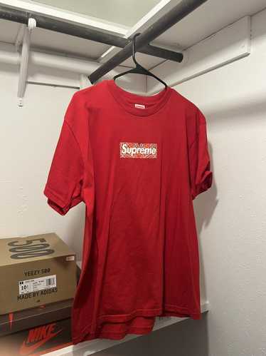 Red Bandana Box logo with North Face pants and 2019 Chinese New