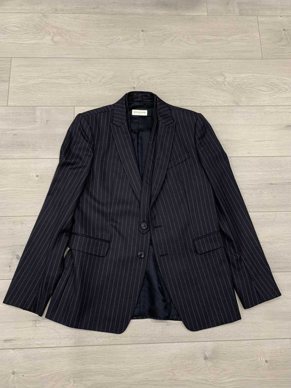 Dries Van Noten Dries Van Noten Navy Pinstripe Bl… - image 1