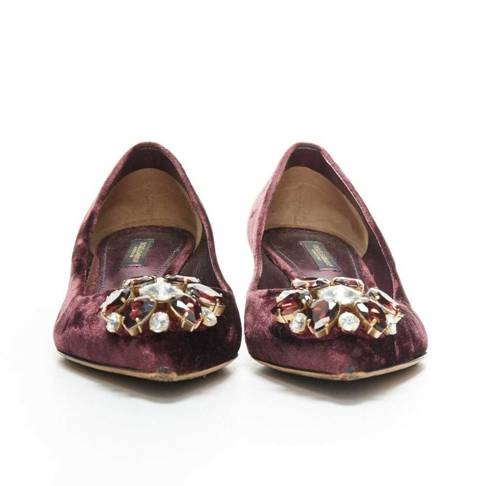 Dolce & Gabbana DOLCE & GABBANA embellished purpl… - image 3
