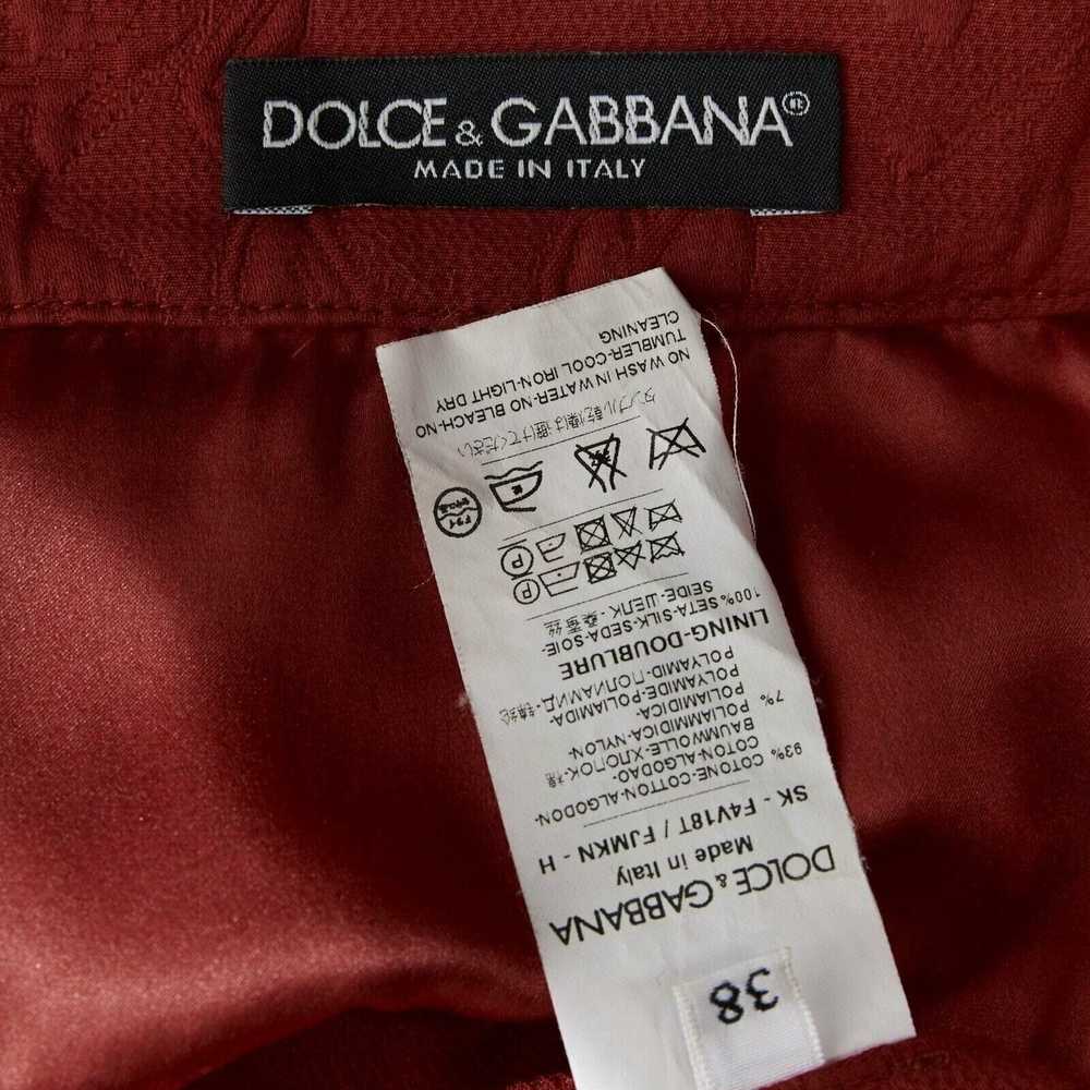 Dolce & Gabbana DOLCE GABBANA red cotton floral j… - image 10