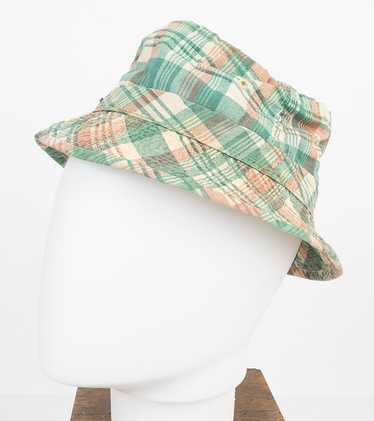1960s-70s Madras Plaid Bucket hat - image 1