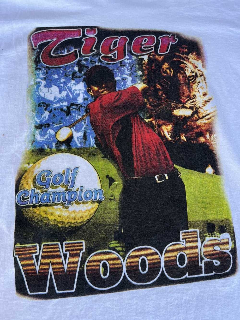 Rap Tees × Tiger Woods × Vintage Vintage BOOTLEG … - image 4
