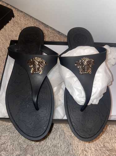 Versace Versace medusa thong sandals