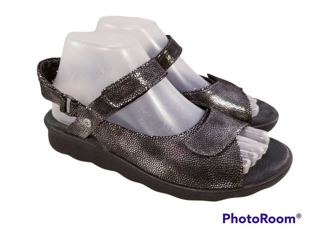 Other WOLKY METALLIC GRAY WOMAN SANDALS - image 1