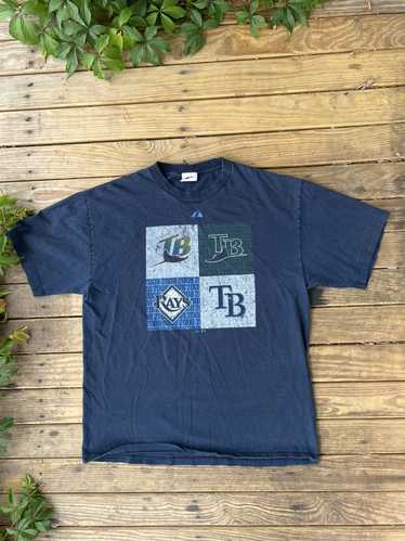vintage 90s TAMPA BAY DEVIL RAYS T-Shirt LARGE mlb baseball single stitch