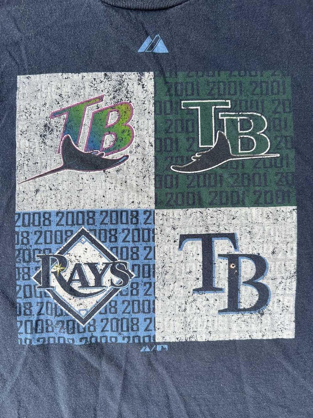 Tampa Bay Devil Rays: 1998 Inaugural Season Majestic Pinstripe Tee (L) –  National Vintage League Ltd.