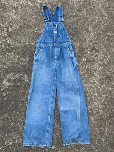 Non Wash 1940-50s BIG SMITH Denim Over-Alls Low Back Style