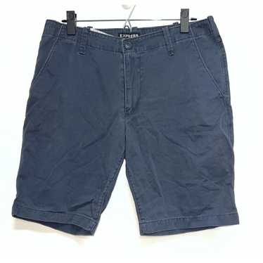 Express Express Mens Navy Blue Chino Shorts Size … - image 1