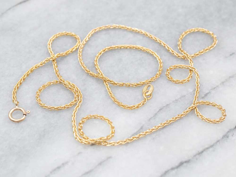 21-Inch Gold Wheat Chain - image 2