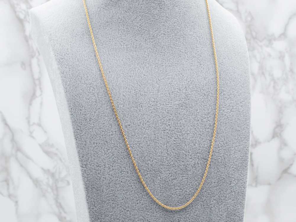 21-Inch Gold Wheat Chain - image 5