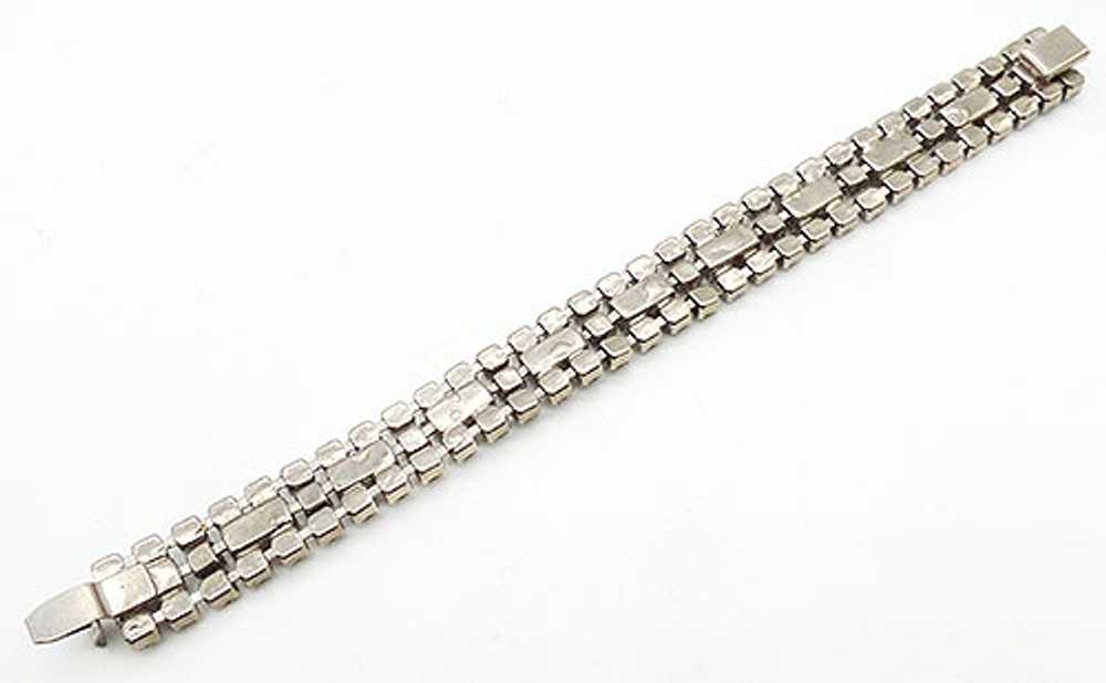 Weiss Clear Rhinestone Bracelet - image 3