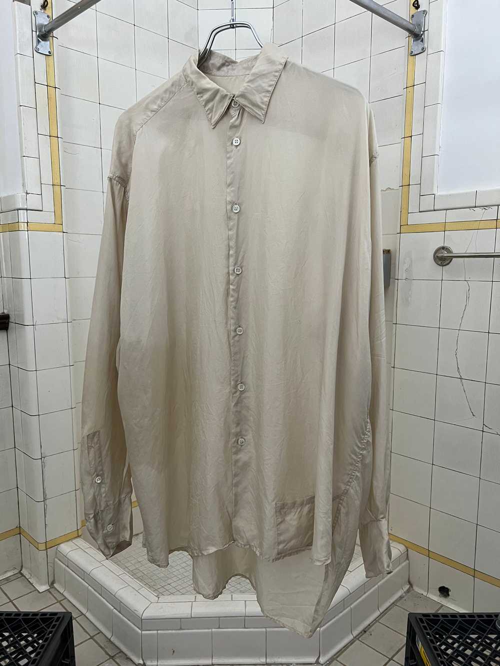 1980s Katharine Hamnett Oversized Silk Shirt with… - image 5