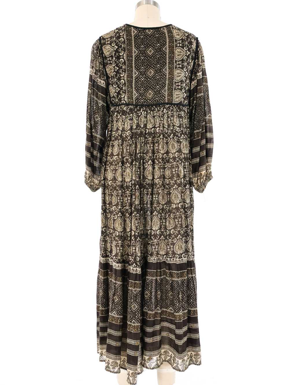 Paisley Block Printed Indian Dress - image 4