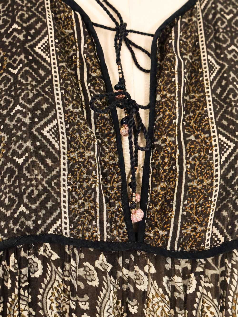 Paisley Block Printed Indian Dress - image 5